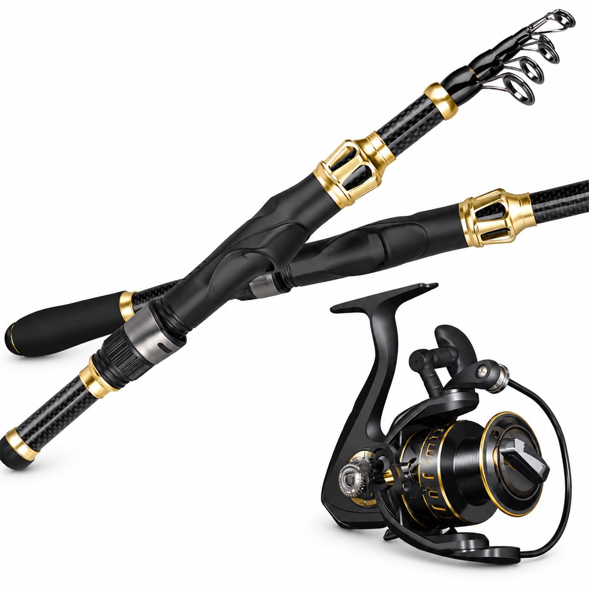 Fishing Backpack with Rod & Reel Combos, Fishing Gear Kit