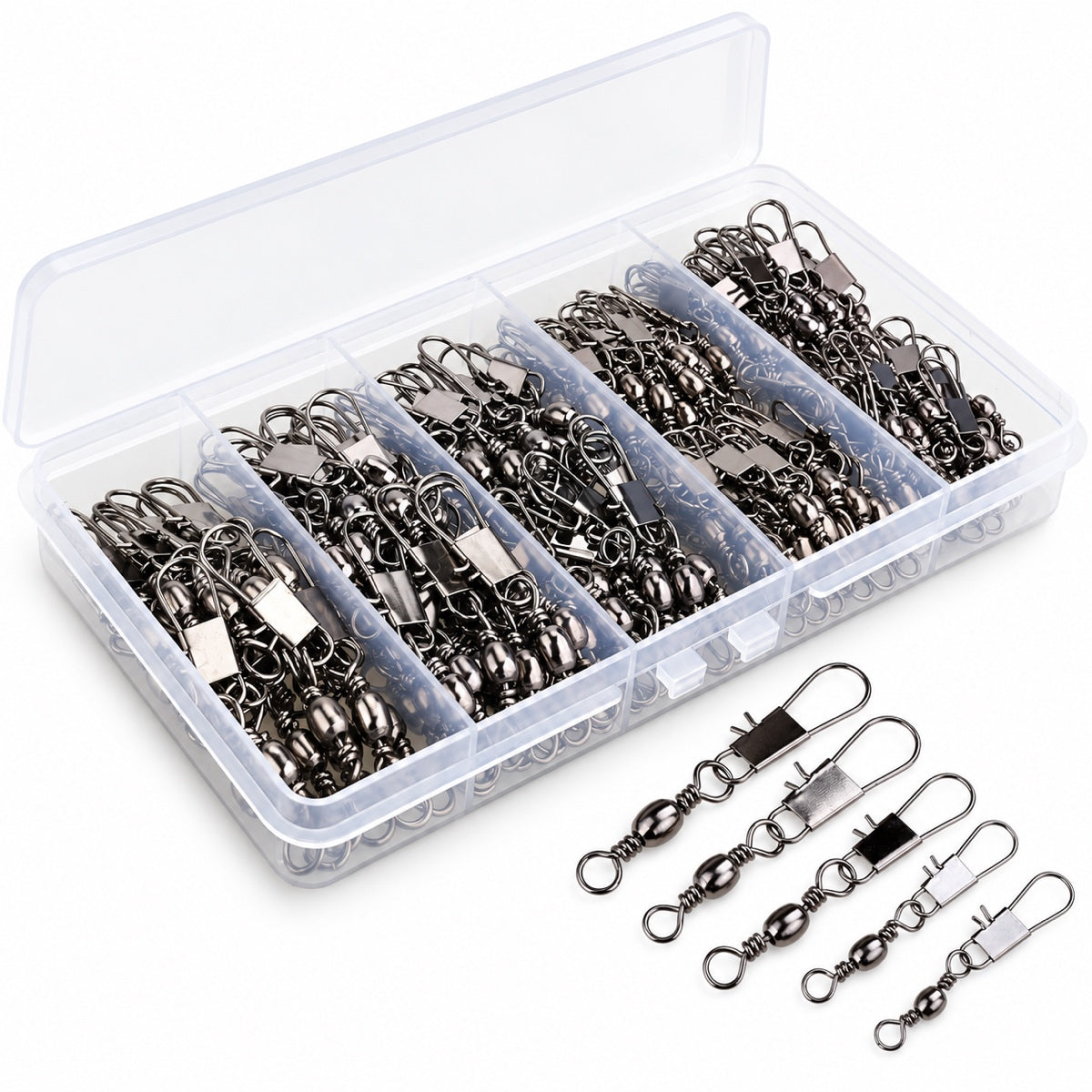 Fishing Swivels Snap Swivels Barrel Swivels with Snaps