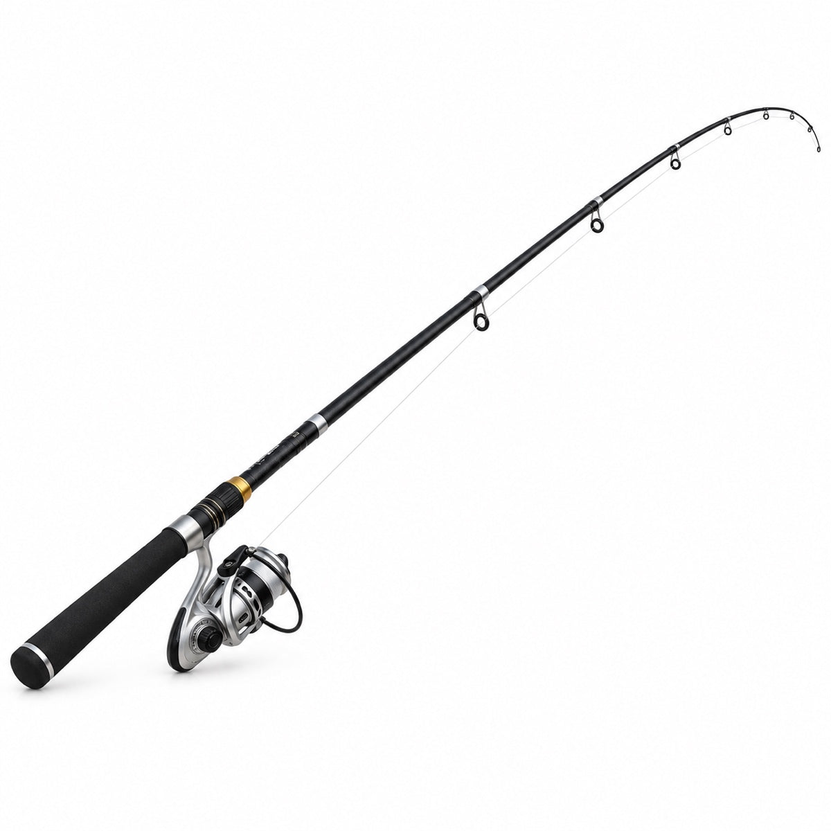 Telescopic Fishing Rod and Reel Combo, 2 Pack 5.2FT Collapsible Fishing Pole Set with Pre-spooled Reels, Lures Kit & Carry Bag, Fishing Gear