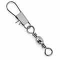100Pcs Fishing Swivels, 5 Sizes Barrel Snap Swivel Fishing Tackle for Quick Linking of Lures and Lines