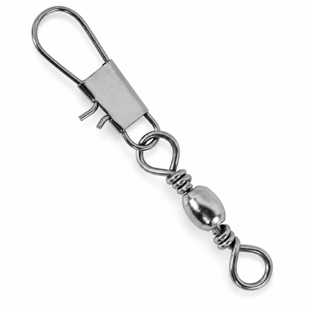 100Pcs Fishing Swivels, 5 Sizes Barrel Snap Swivel Fishing Tackle for Quick Linking of Lures and Lines